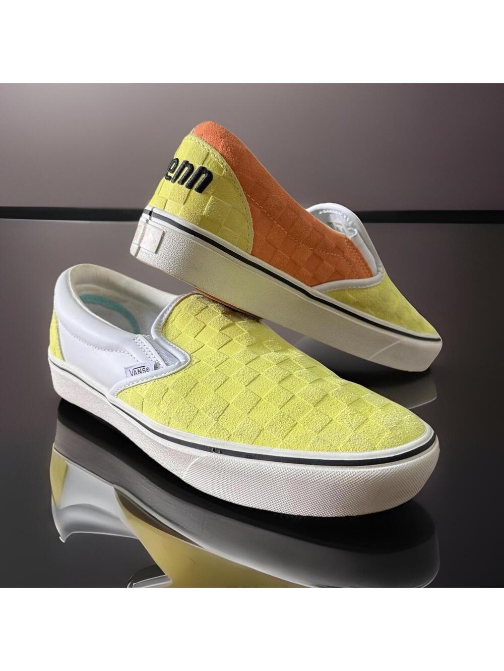 Vans x Penn ComfyCush Slip On Checkerboard Suede Sneakers Mens 10 Rare